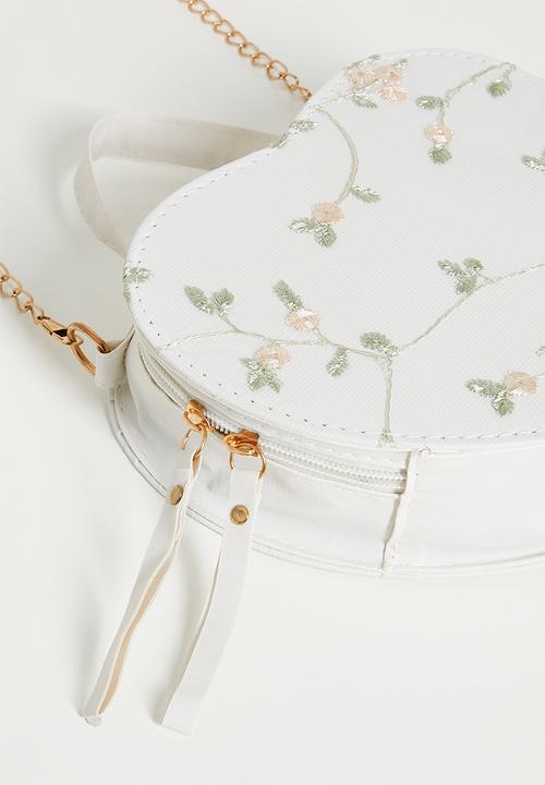 Pop Candy - Floral shoulder bag - white