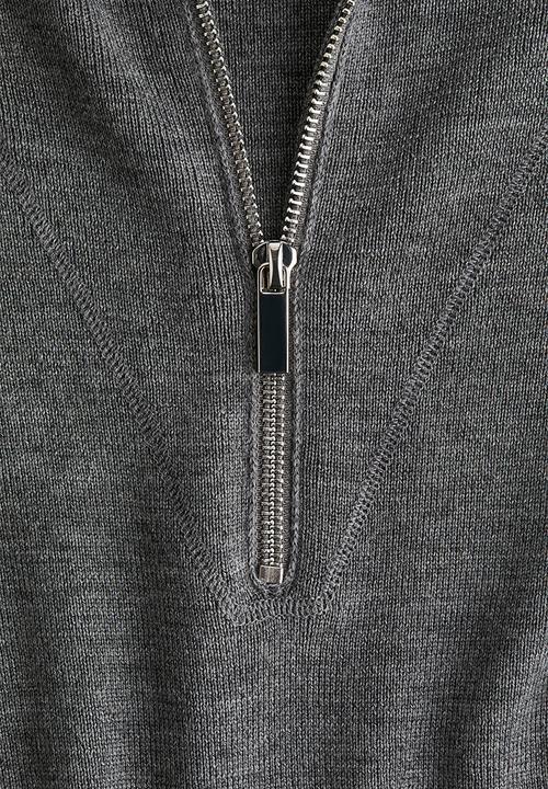H&M - Merino wool hoodie - dark grey marl