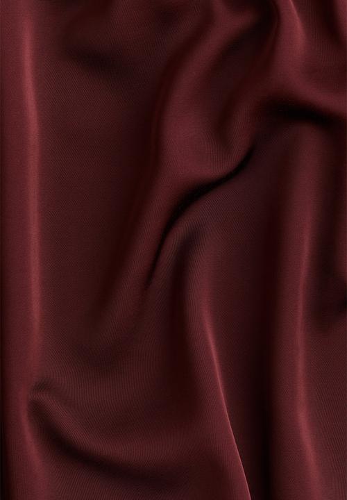 H&M - Pleat-front blouse - burgundy