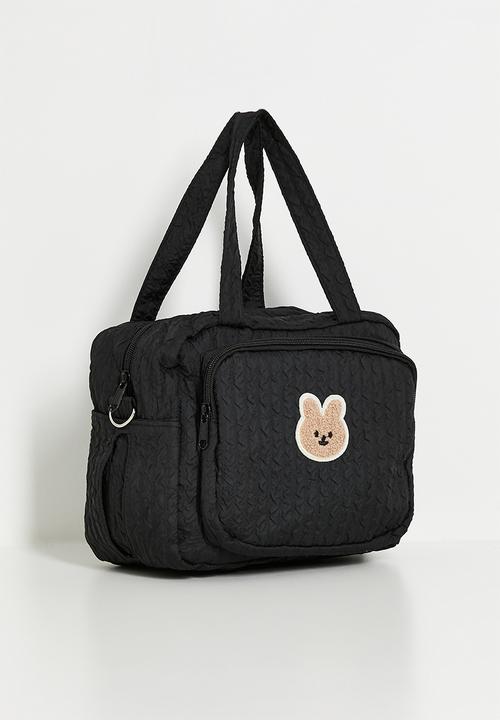 Pop Candy - Mommy and baby bag - black/fluffy friends