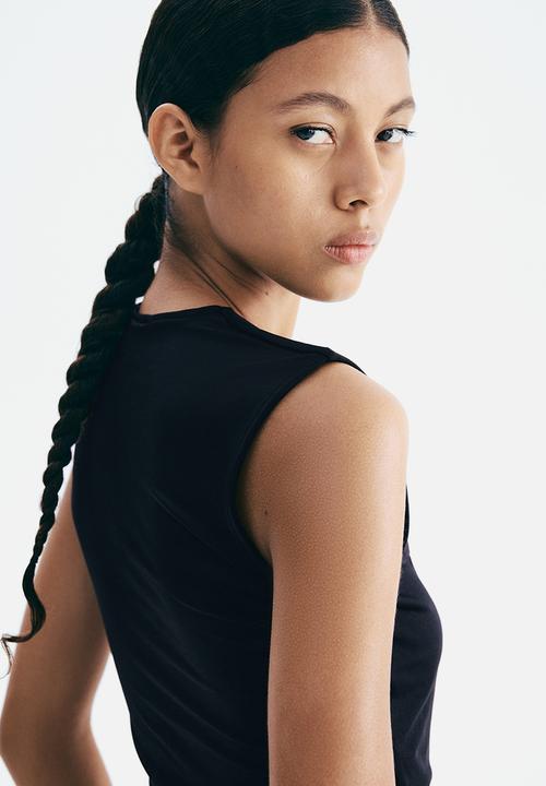 H&M - Microfibre vest top - black
