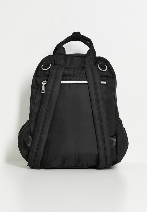 Pop Candy - Mommy and baby backpack - black