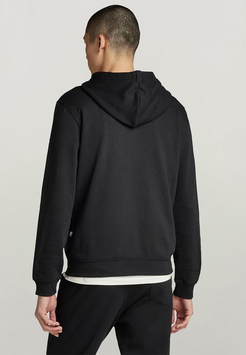 G-STAR - Royal varsity hooded sweater - black