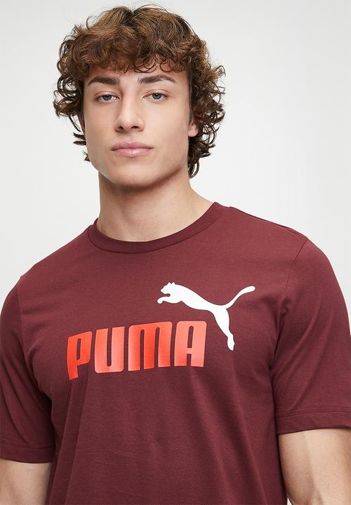 PUMA - Ess 2 colour No. 1 Logo Tee - Ruby Shimmer
