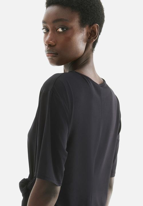 H&M - Knot-detail dress - black