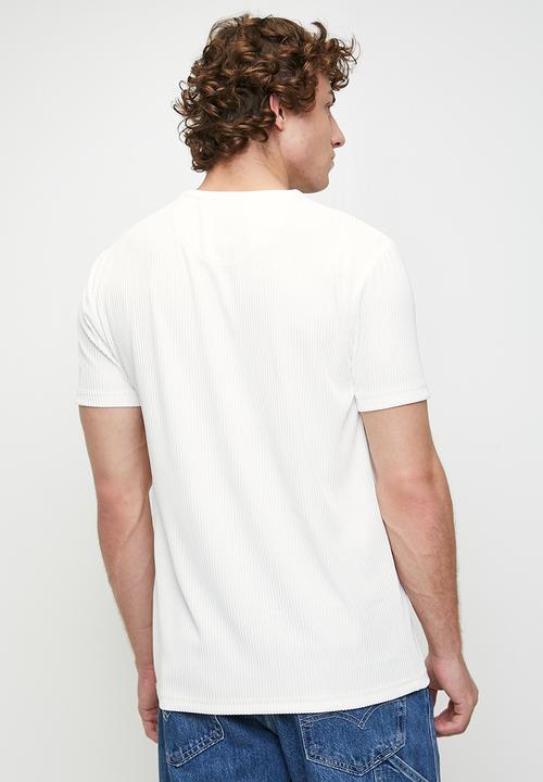 Brave Soul - Relaxed Fit Crew Neck T-Shirt - White
