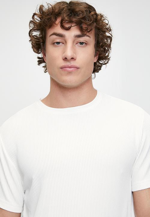 Brave Soul - Relaxed Fit Crew Neck T-Shirt - White