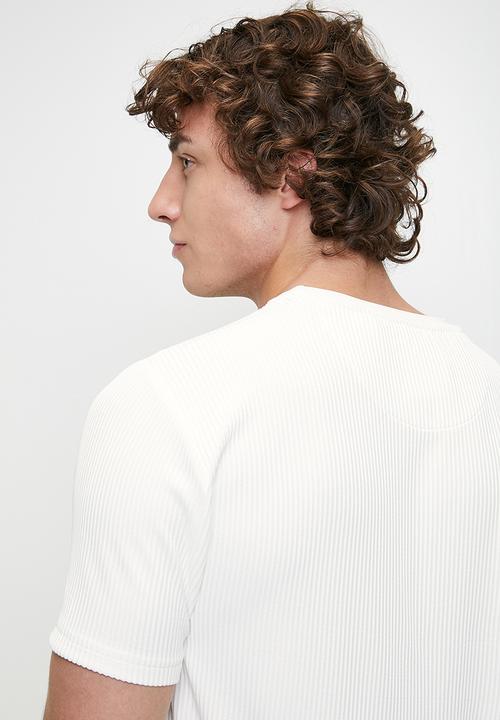 Brave Soul - Relaxed Fit Crew Neck T-Shirt - White
