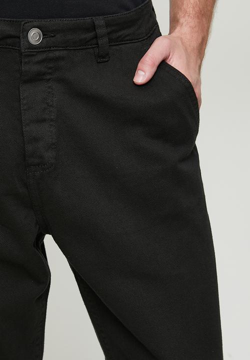 Brave Soul - Denim Loose Fit Jean- Black Long Length