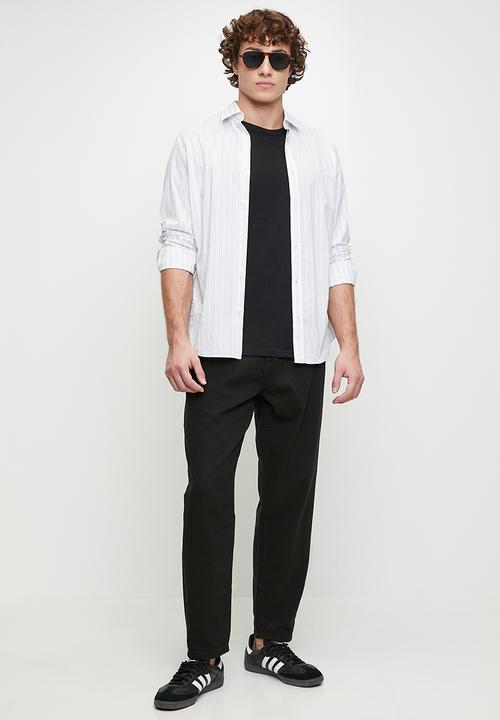 Brave Soul - Denim Loose Fit Jean- Black Long Length