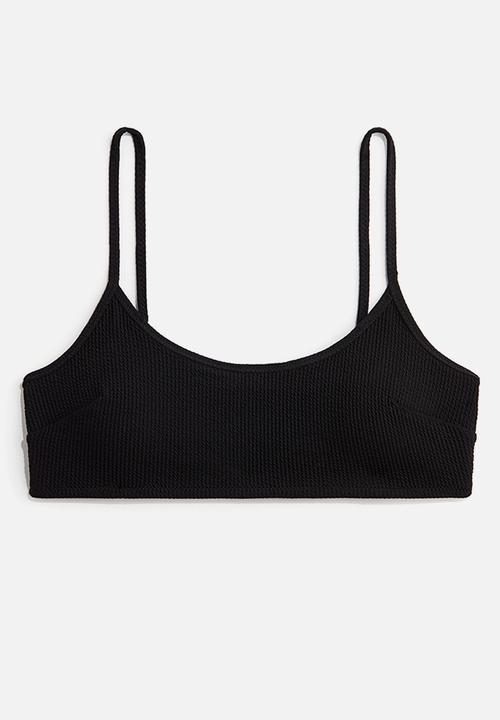 H&M - Padded bikini top - black