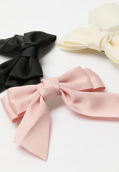 Pop Candy - 3 Pack bow hair clips - multi