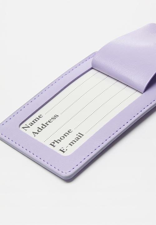 Pop Candy - Passport holder and luggage tag set - lilac