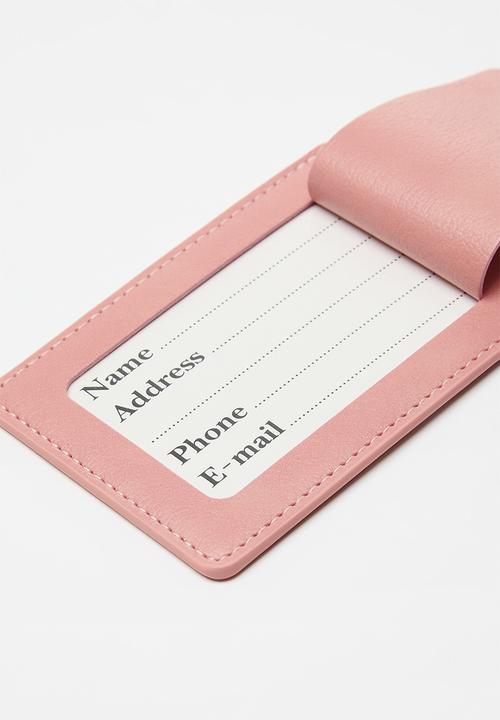 Pop Candy - Passport holder and luggage tag set - pink