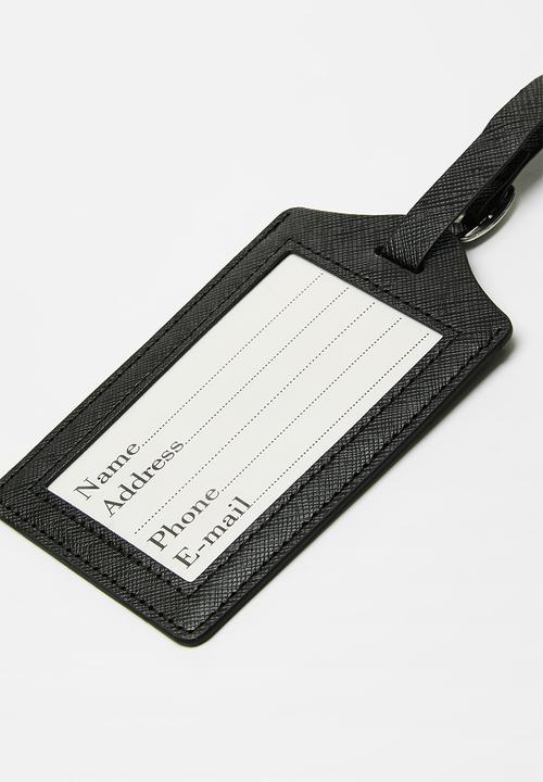 Pop Candy - Passport holder and luggage tag set - black