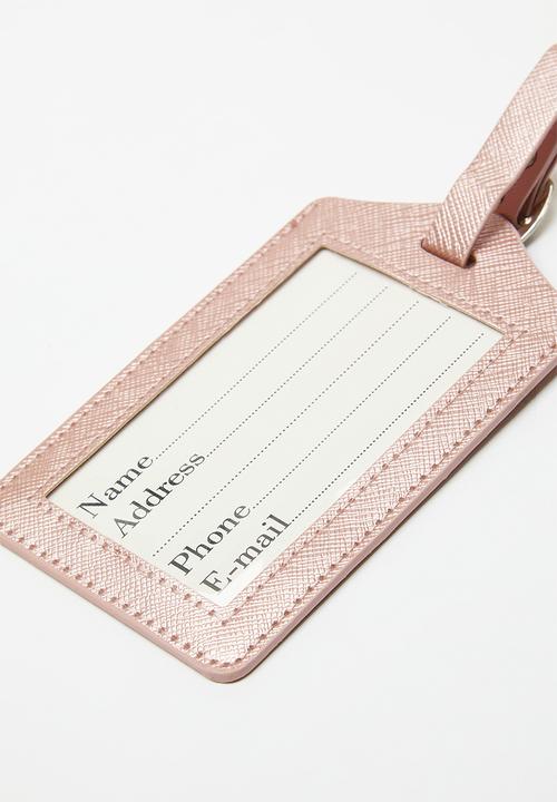 Pop Candy - Passport holder and luggage tag set - pink