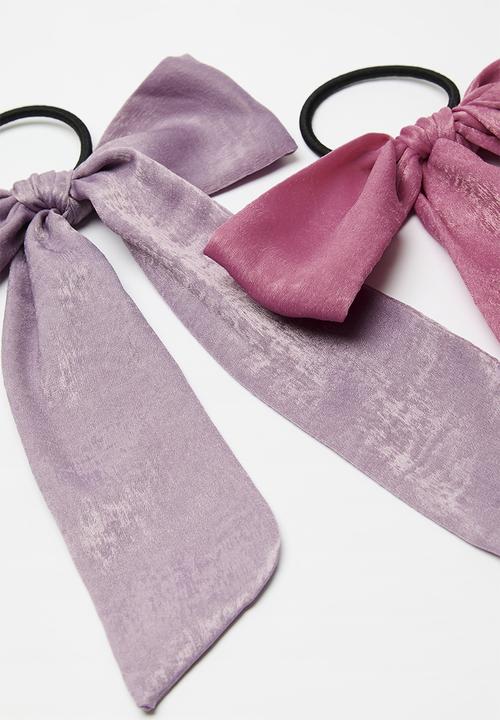 Pop Candy - Bow hair tie - pink/purple