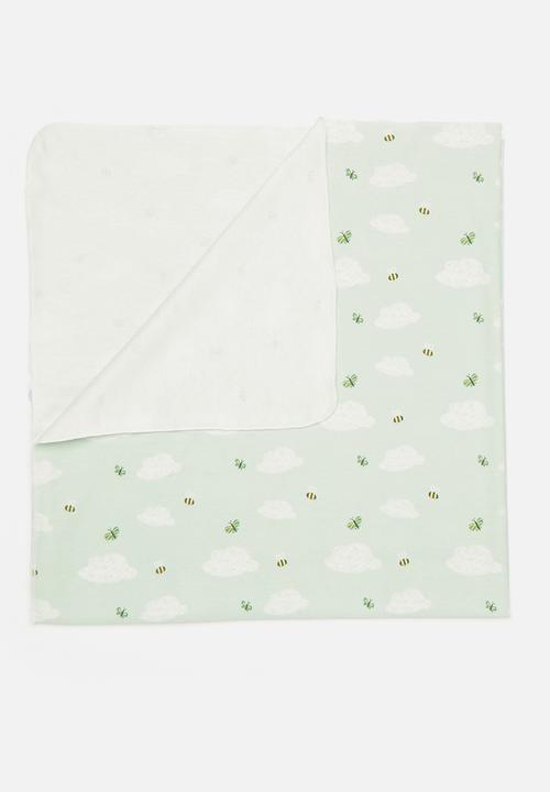 Pop Candy - Printed swaddle blanket- green