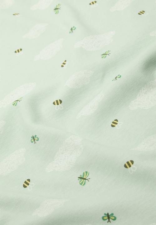 Pop Candy - Printed swaddle blanket- green