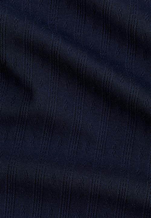 H&M - Pointelle-jersey dress - navy blue