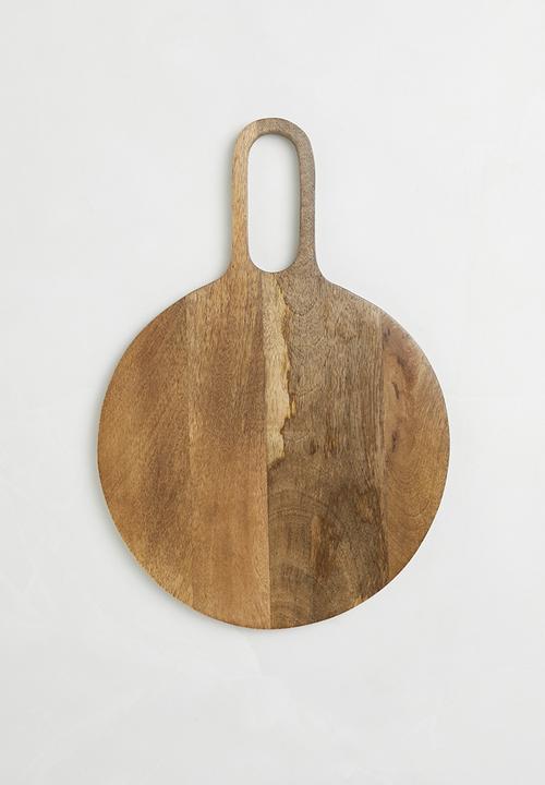 Round wooden chopping board - Natural