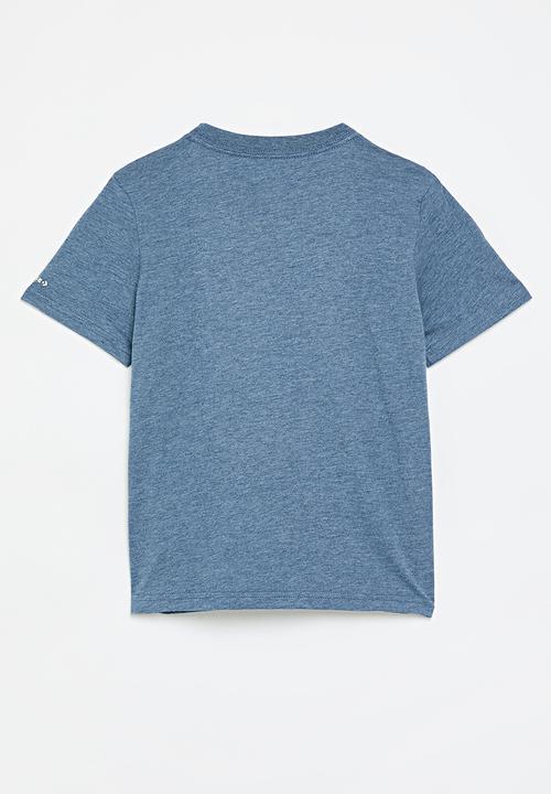 Converse - Cnvb Dissected Chuck Patch Short Sleeve Tee - Slacker Blue Heather