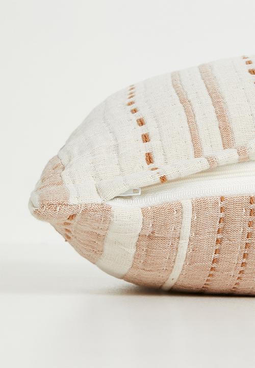Sixth Floor - Serene Cotton Muslin Cushion Cover - Rust