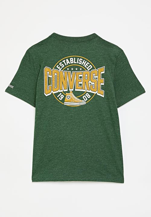 Converse - Cnvb Frontback Old Mesh Snkr Tee - Branch Out Heather