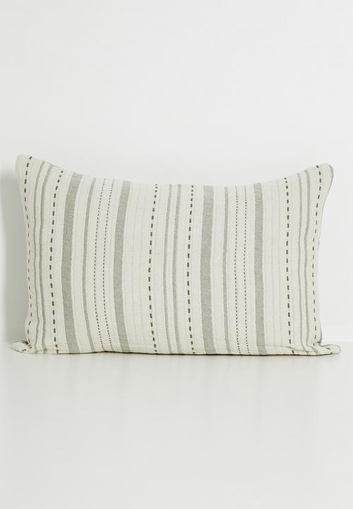 Sixth Floor - Serene Cotton Muslin Cushion Cover - Grey