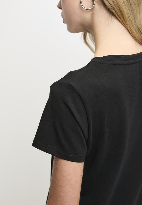 SISSY BOY - Heart Of Gold : Regular Tshirt With Bling Heart And Embroidered Logo - Black