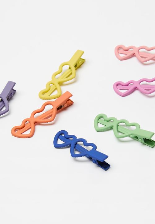 Pop Candy - Heart hair clip - multi