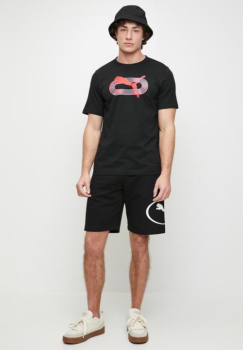 PUMA - GRAPHIC Circle Tee - PUMA Black