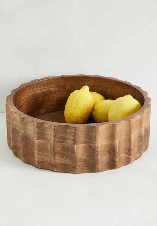 Sixth Floor - Carved wooden salad bowl - natural