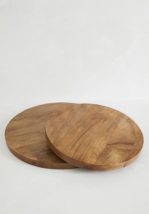 Sixth Floor - Round wooden butcher's block - Natural