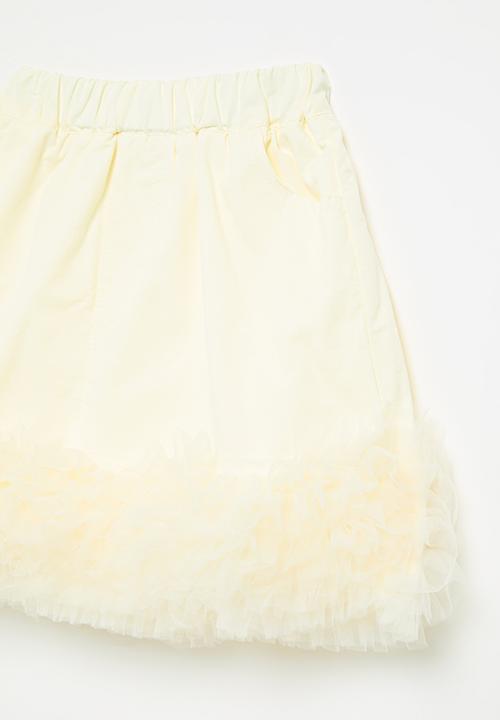 Pop Candy - Layered ruffle skirt - lemon chiffon