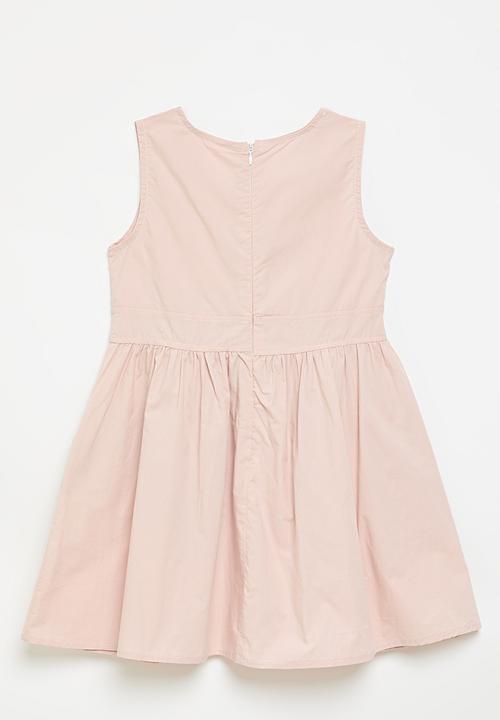 Pop Candy - Multi-detail fit & flare dress - baby pink