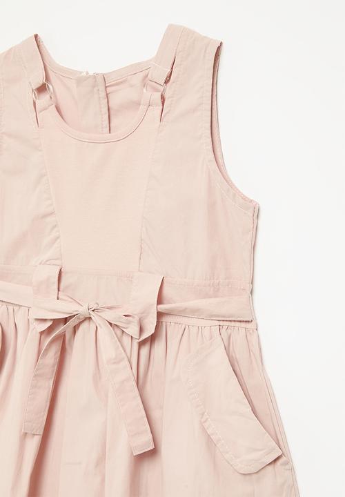Pop Candy - Multi-detail fit & flare dress - baby pink