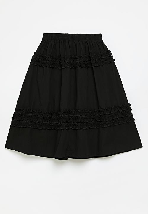 Pop Candy - Elasticated waist skirt - black