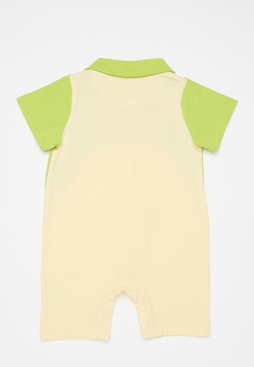 Pop Candy - Novelty romper - green & ecru