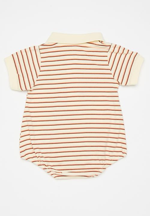 Pop Candy - Golfer-style bodysuit - beige/stripe multi 