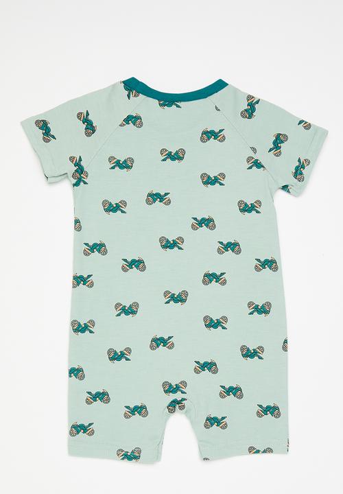 Pop Candy - Printer romper - blue