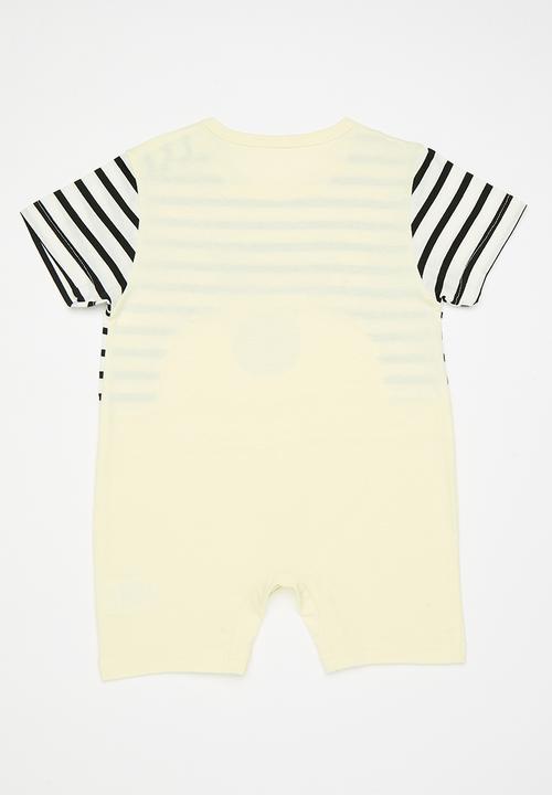 Pop Candy - Novelty bear romper - cream/multi