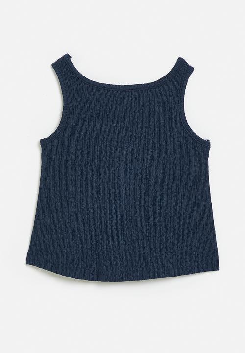 Pop Candy - Button down vest - indigo