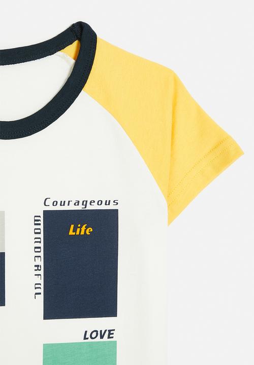 Pop Candy - Colour block reglan tee - multi