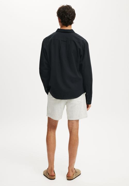 Cotton On - Easy Short - Light Blue/Navy Stripes