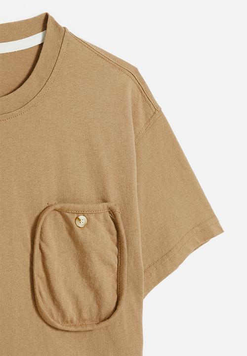 Pop Candy - Pocket tee - brown