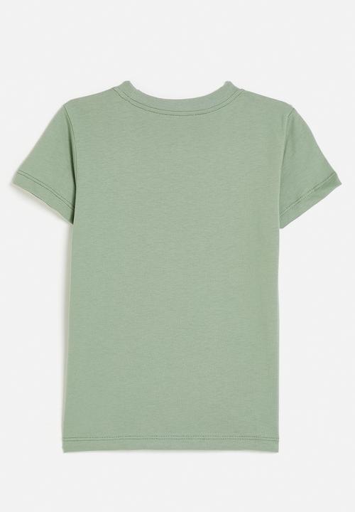 Pop Candy - Bulldozer graphic tee - calm green
