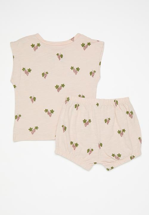 Pop Candy - Shorts & tee set-pink