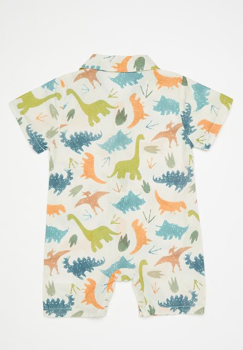 Pop Candy - Printed collared romper - multi
