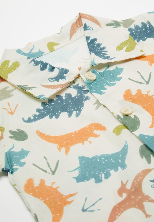 Pop Candy - Printed collared romper - multi
